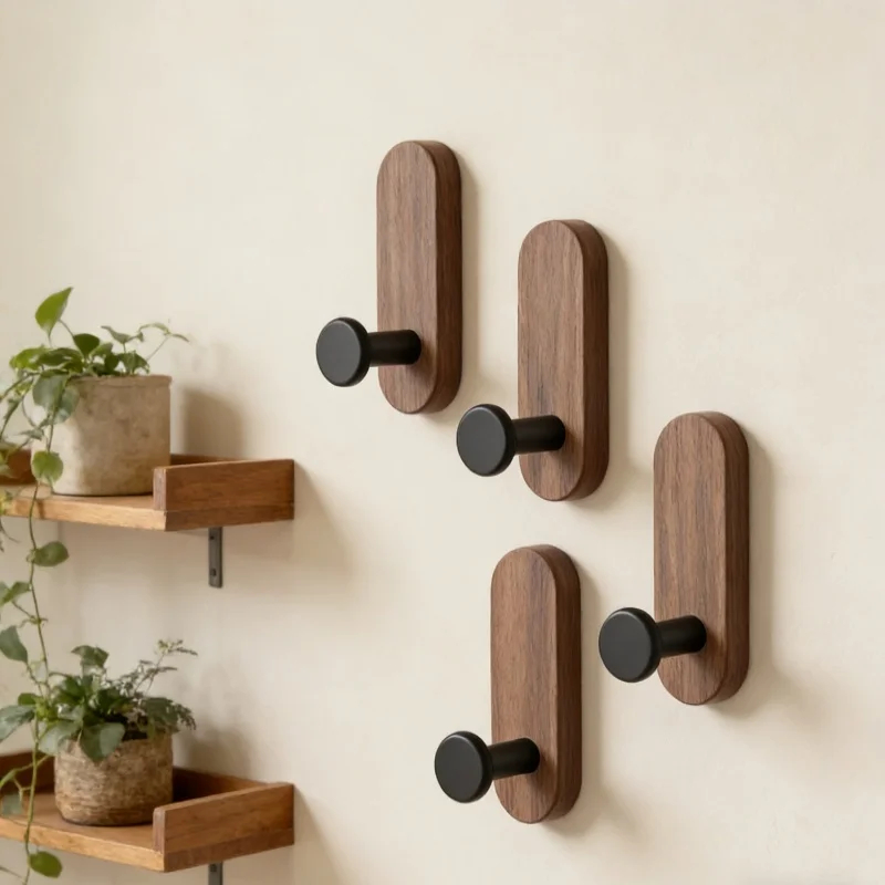 Woodworking Glue - Self Adhesive Mounted Walnut Wood Wall