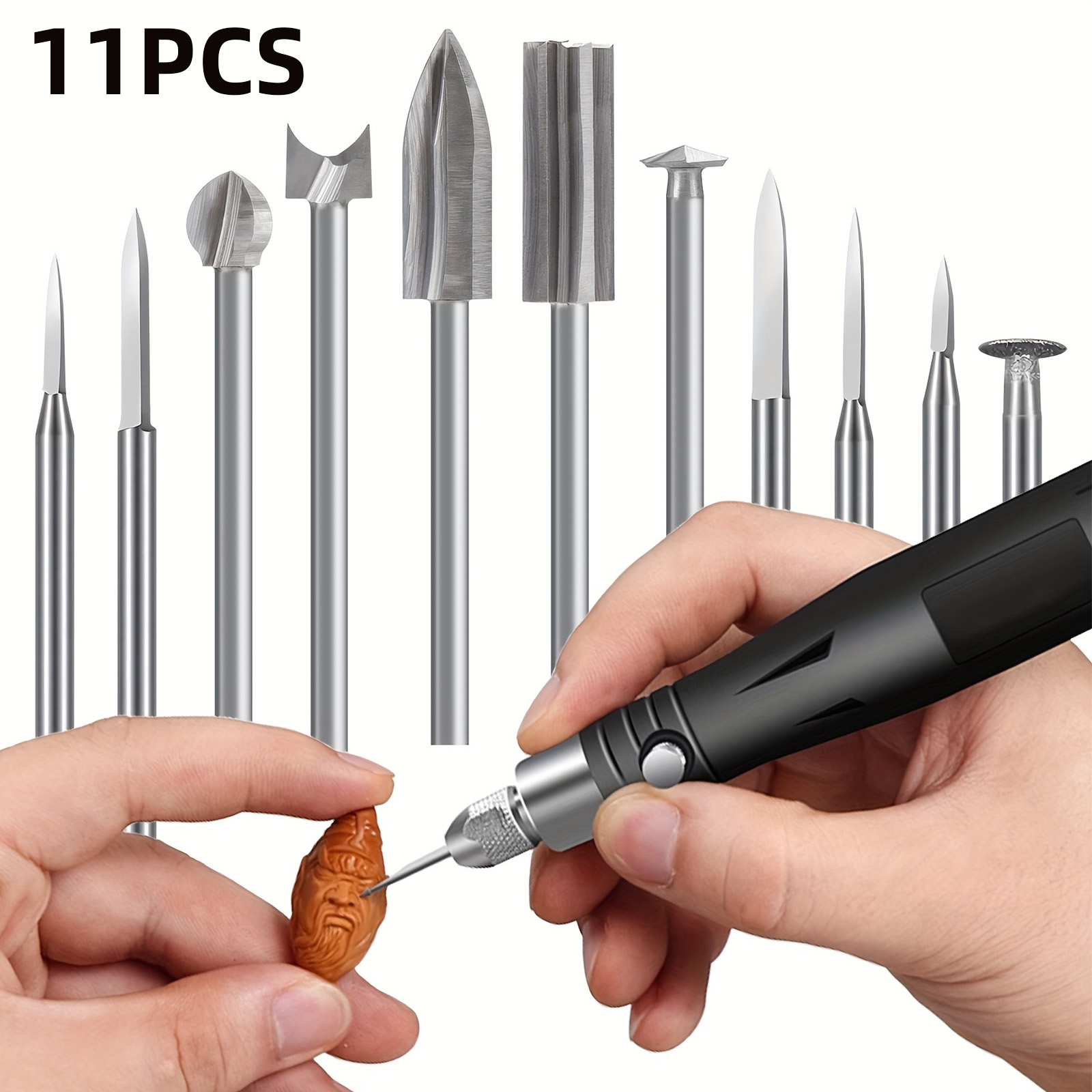 Wood Chisel Set - 11PCS HSS Engraving Drill Bits Set