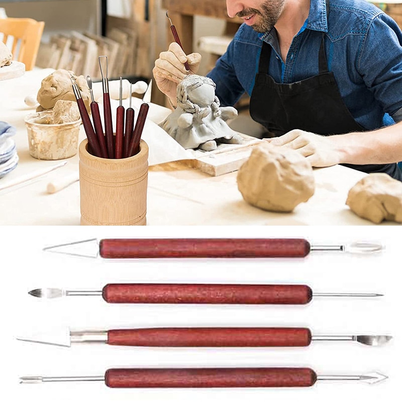 Artist's 6-Piece Wooden Potter - Wood Chisel Set 评论和价格