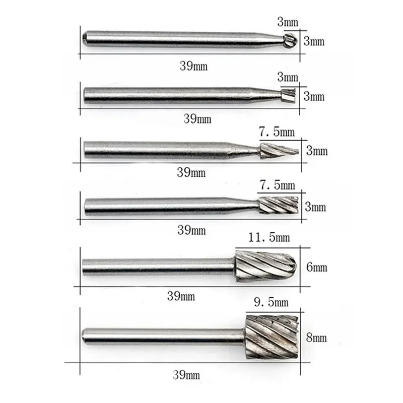 6pcs/Set Dremel Rotary Tools M - Wood Chisel Set 评论和价格