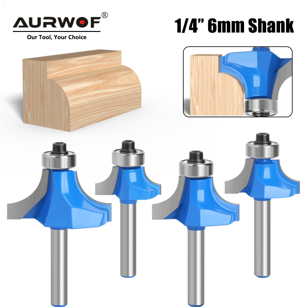1pc 6mm 1/4 Shank Small Corner - Woodworking Workshop 评论和价格